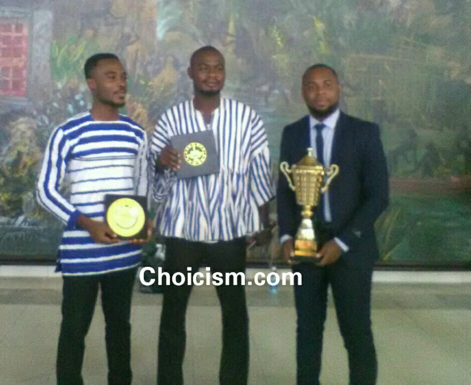 UCC contestants with the trophy